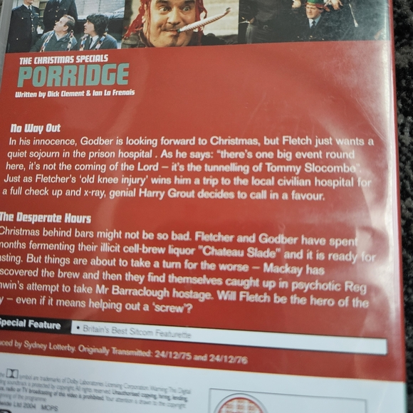 Porridge The Christmas Special BBC DVD Classic Comedy British Sitcom - Picture 9 of 9